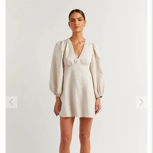 DISSH Rosa Linen Dress in Natural